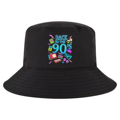 S Vintage Retro Back To 90's Design Cool Comfort Performance Bucket Hat