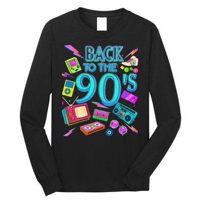 S Vintage Retro Back To 90's Design Long Sleeve Shirt