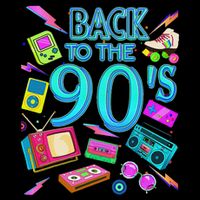 S Vintage Retro Back To 90's Design Apron