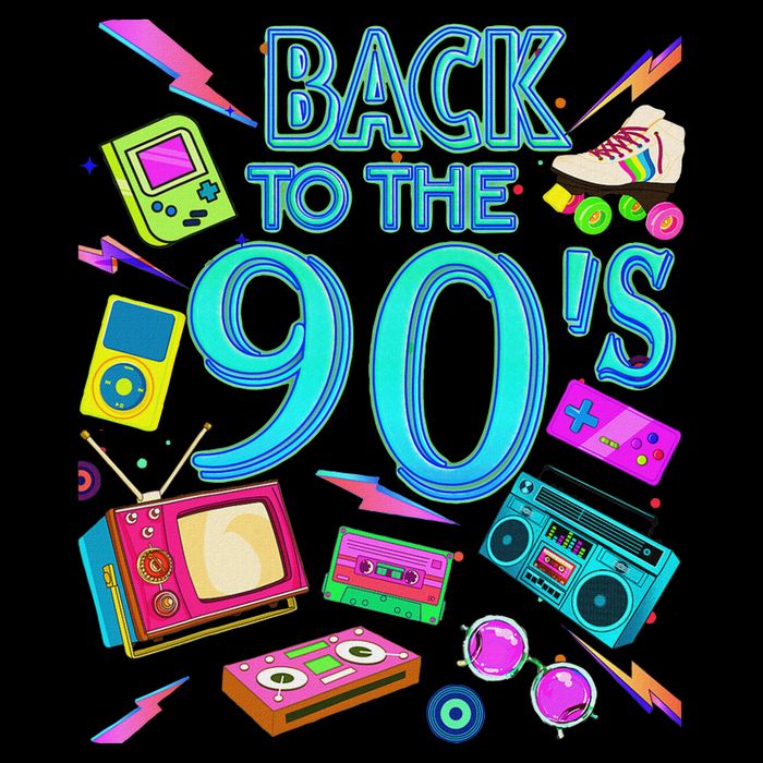 S Vintage Retro Back To 90's Design Apron