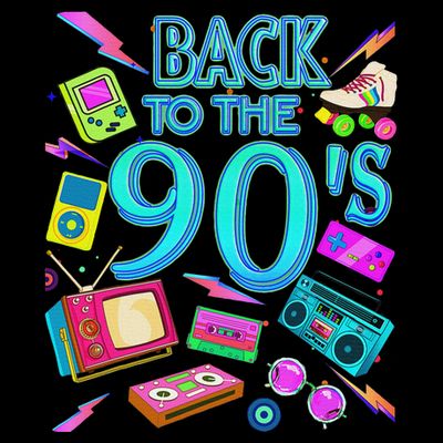 S Vintage Retro Back To 90's Design T-Shirt