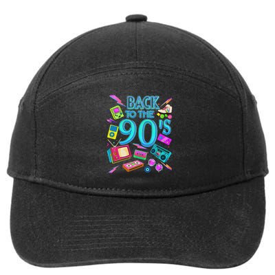 S Vintage Retro Back To 90's Design 7-Panel Snapback Hat