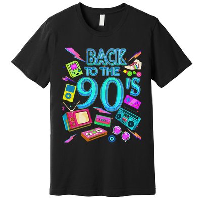 S Vintage Retro Back To 90's Design Premium T-Shirt