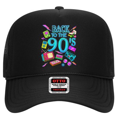 S Vintage Retro Back To 90's Design Trucker Hat