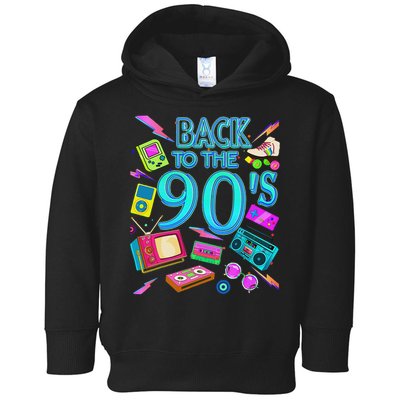 S Vintage Retro Back To 90's Design Toddler Hoodie