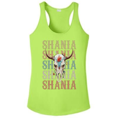 Shania Vintage Retro style name Ladies PosiCharge Competitor Racerback Tank