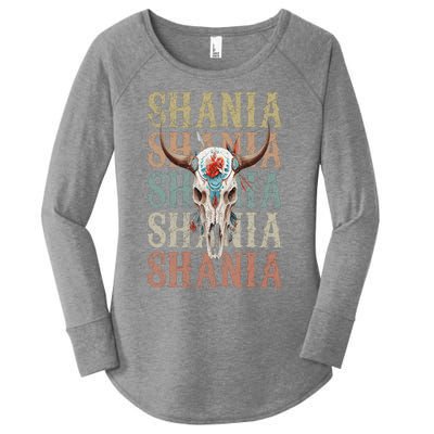 Shania Vintage Retro style name Women's Perfect Tri Tunic Long Sleeve Shirt