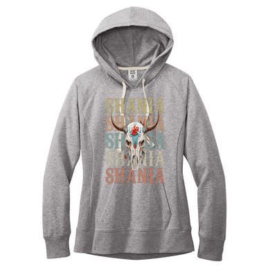 Shania Vintage Retro style name Women's Fleece Hoodie