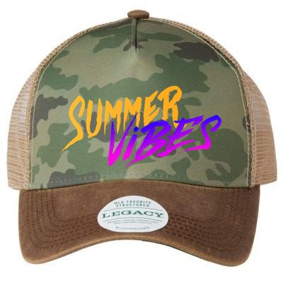 Summer Vibes Retro Legacy Tie Dye Trucker Hat