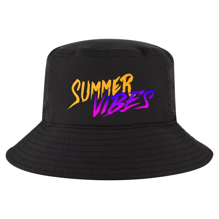 Summer Vibes Retro Cool Comfort Performance Bucket Hat