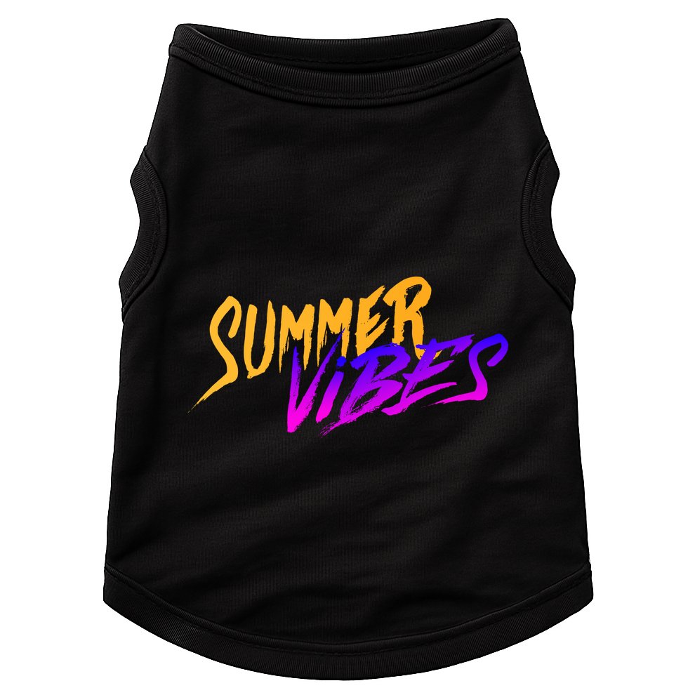 Summer Vibes Retro Doggie Tank
