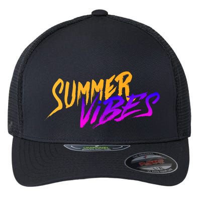 Summer Vibes Retro Flexfit Unipanel Trucker Cap