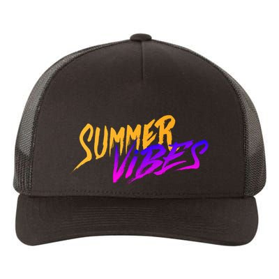 Summer Vibes Retro Yupoong Adult 5-Panel Trucker Hat