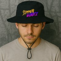 Summer Vibes Retro Bucket Hat