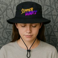 Summer Vibes Retro Bucket Hat
