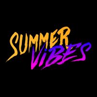 Summer Vibes Retro Drawstring Bag