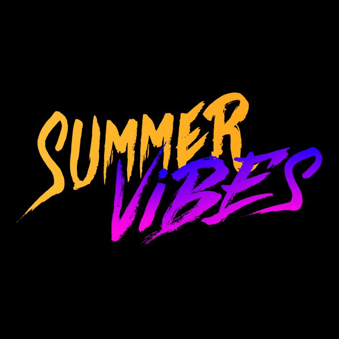 Summer Vibes Retro Drawstring Bag
