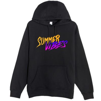 Summer Vibes Retro Premium Pullover Hoodie