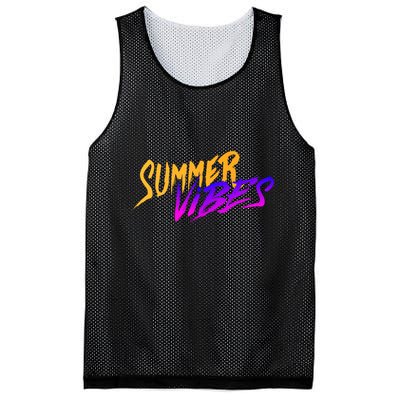 Summer Vibes Retro Mesh Reversible Basketball Jersey Tank