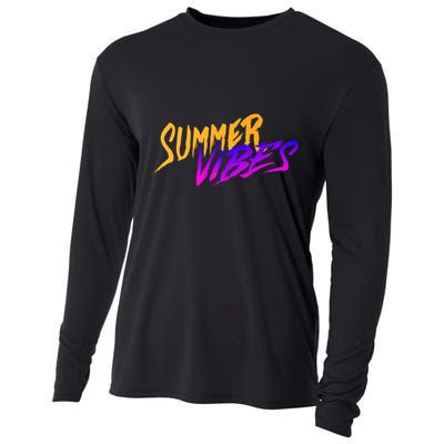 Summer Vibes Retro Cooling Performance Long Sleeve Crew