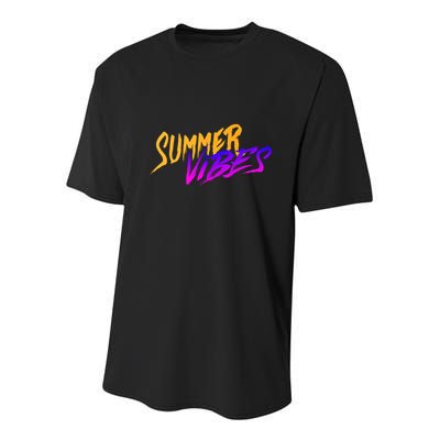 Summer Vibes Retro Youth Performance Sprint T-Shirt