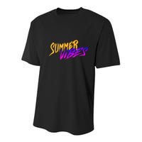 Summer Vibes Retro Youth Performance Sprint T-Shirt