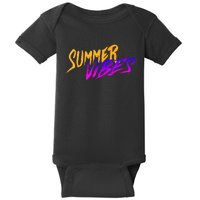 Summer Vibes Retro Baby Bodysuit