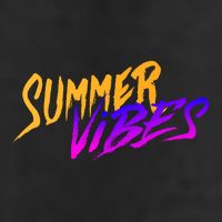 Summer Vibes Retro Golf Towel