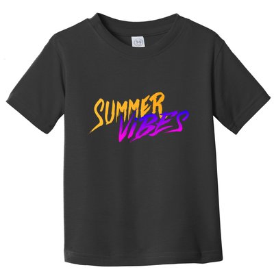 Summer Vibes Retro Toddler T-Shirt