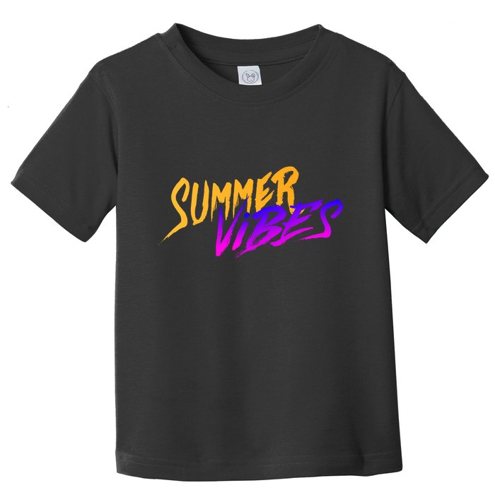 Summer Vibes Retro Toddler T-Shirt