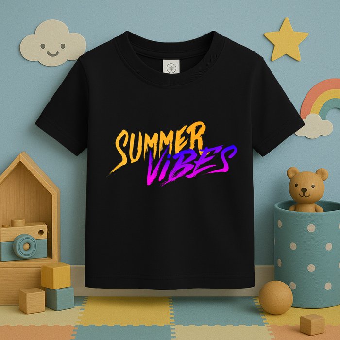 Summer Vibes Retro Toddler T-Shirt