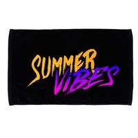 Summer Vibes Retro Microfiber Hand Towel
