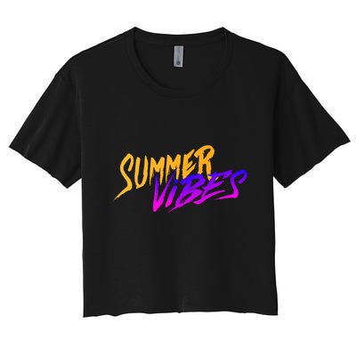 Summer Vibes Retro Crop Top
