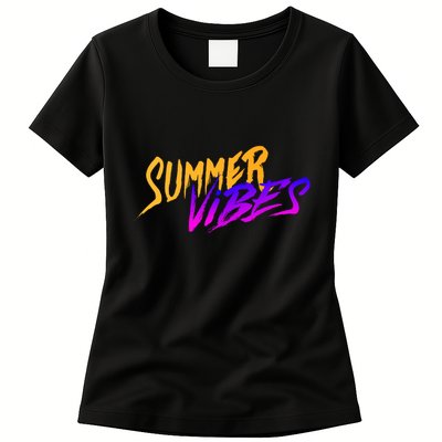 Summer Vibes Retro Womens T-Shirt