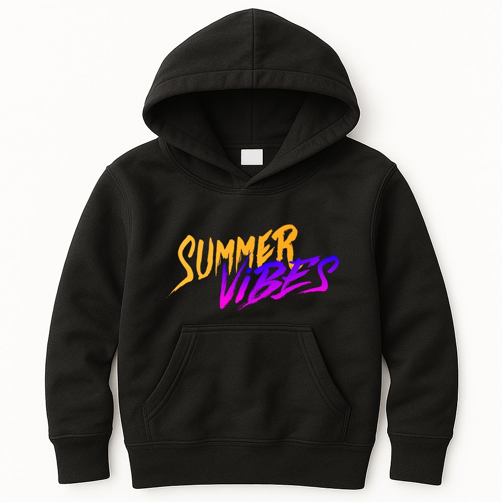 Summer Vibes Retro Kids Hoodie