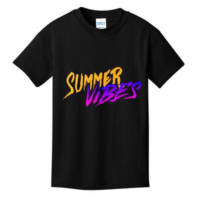 Summer Vibes Retro Kids T-Shirt