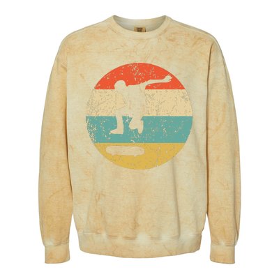 Skateboarding Vintage Retro Skateboarder Colorblast Crewneck Sweatshirt