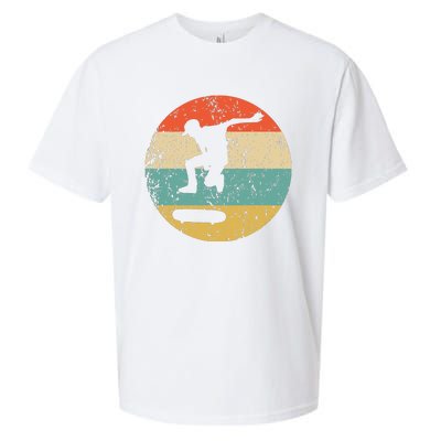 Skateboarding Vintage Retro Skateboarder Sueded Cloud Jersey T-Shirt