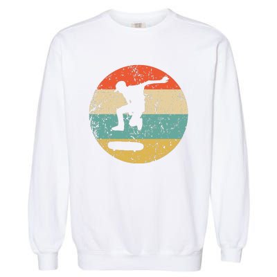 Skateboarding Vintage Retro Skateboarder Garment-Dyed Sweatshirt