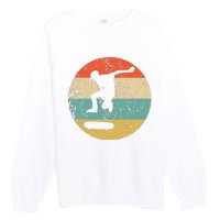 Skateboarding Vintage Retro Skateboarder Premium Crewneck Sweatshirt