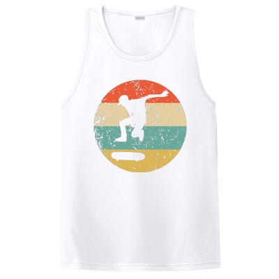 Skateboarding Vintage Retro Skateboarder PosiCharge Competitor Tank