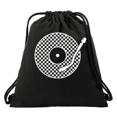 Ska Vinyl Record Jazz Music Drawstring Bag