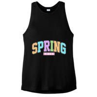 Spring Vibes Retro Varsity Ladies PosiCharge Tri-Blend Wicking Tank