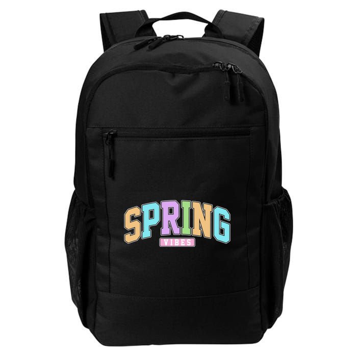 Spring Vibes Retro Varsity Backpack