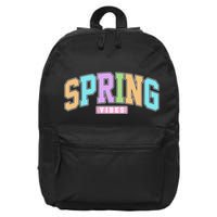 Spring Vibes Retro Varsity 16 in Basic Backpack