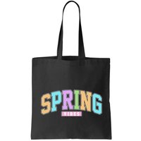 Spring Vibes Retro Varsity Bag