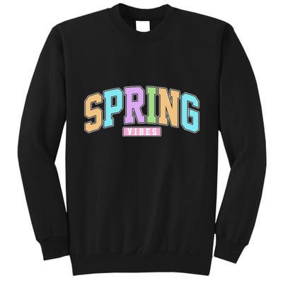 Spring Vibes Retro Varsity Tall Sweatshirt