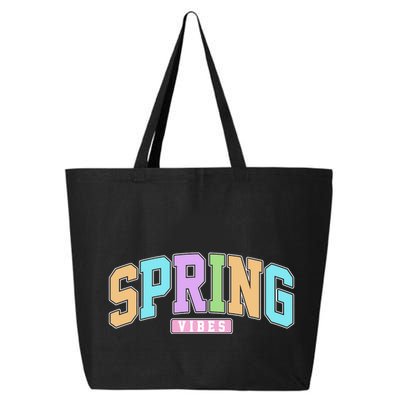 Spring Vibes Retro Varsity 25L Jumbo Tote