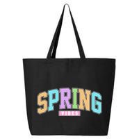 Spring Vibes Retro Varsity 25L Jumbo Tote