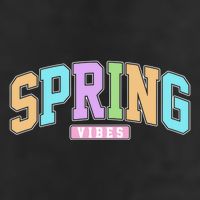 Spring Vibes Retro Varsity 25L Jumbo Tote